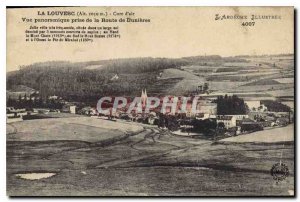 Old Postcard Louvesc Cure Air Panoramic view taken of the Road Dunieres