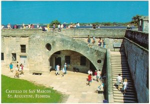 Castillo De San Marcos, Staircase, St. Augustine, Florida, Chrome Postcard