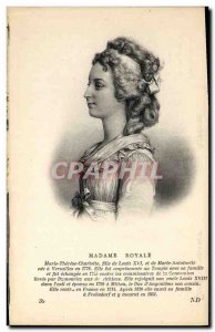 Old Postcard Madame Royale