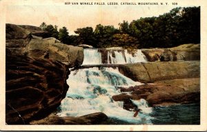 New York Catskill Mountains Leeds Rip Van Winkle Falls Curteich