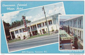 Vancouver Colonial Motor Hotel, Garden-Patio at Each Door, Vancouver, British...