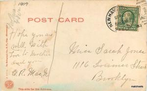 1909 New Haven Connecticut Farnam East Rock Park Rotograph postcard 11014