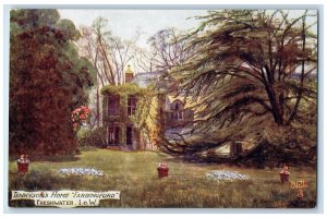 c1910 Isle of Wight Tennyson's Home Farringford Oilette Tuck Art Postcard