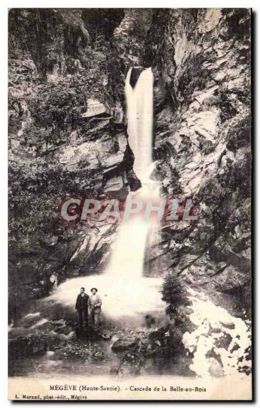 Old Postcard Megeve Cascade the Sleeping