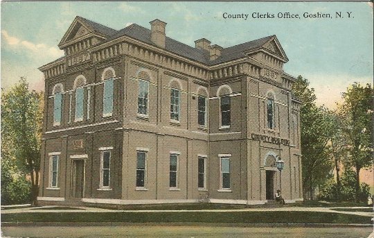 County Clerks Office, Goshen New York Vintage Postcard Historic Building