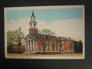 OXFORD NC First Baptist Church c1920 Postcard