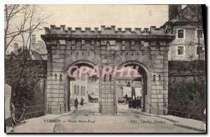 Old Postcard Verdun Porte Saint Paul