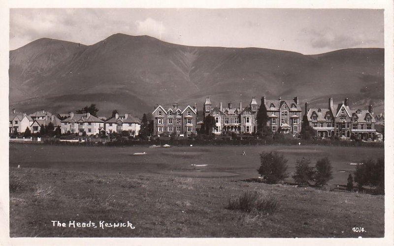 Postcard RPPC The Heads Keswick UK