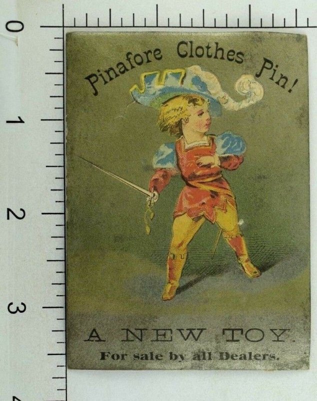 1880s Pinafore Clothes Pin A New Toy Child Renaissance Clothes Sword P99