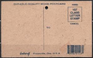 US Wooden post card Branson, Missouri,