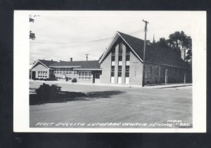 RPPC LENNOX SOUTH DAKOTA SD ENGLISH LUTHERAN CHURCH VINTAGE REAL PHOTO POSTCARD