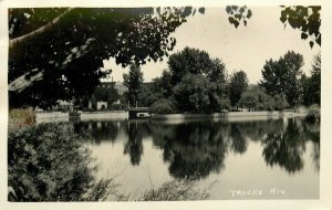 Postcard RPPC 1932 Nevada Reno Beautiful Truckee River Scene 24-5171