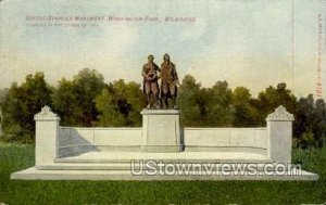 Goethe-Schiller Monument - MIlwaukee, Wisconsin WI Postcard