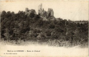 CPA Env. de LIMOGES - Ruines de CHALUCET (390583)