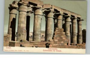 LUXOR EGYPT Colonnades du Temple c1910 Postcard