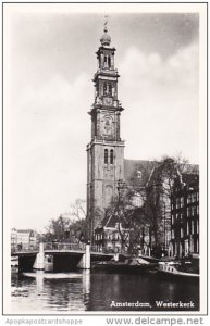 Netherlands Amsterdam Westerkerk Western Church Real Photo