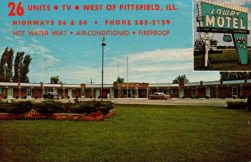 Illinois Pittsfield The Lowry Motel