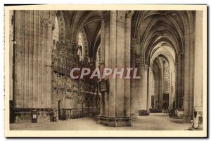 Postcard Old Chartres Interior of the Cathedral