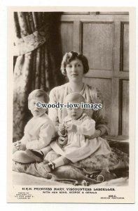 r2232 - H.R.H. Princess Mary Viscountess Lascelles with her Children - postcard