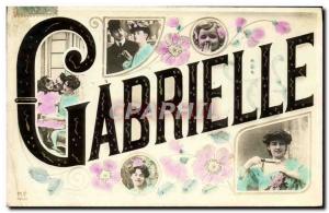 Old Postcard Gabrielle Surname