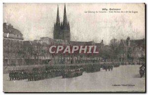 Old Postcard Quimper The Battlefield A Line Review