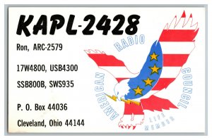 QSL Radio Card From Cleveland Ohio KAPL-2428