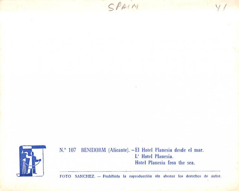 Benidorm - Hotel Planesia