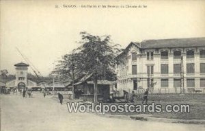 Les Halles et les Bureaux du Chemin de fer Saigon Vietnam, Viet Nam Unused 