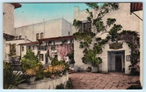 SANTA BARBARA, California CA ~ Handcolored RESTAURANTE DEL PASEO  Postcard