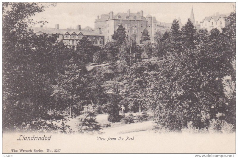 LLANDRIDOD , View from the Park  , Wales , 00-10s