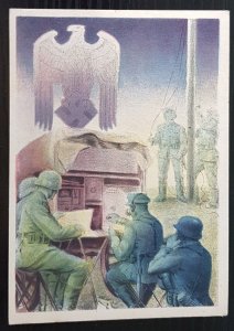 GERMANY THIRD 3rd REICH ORIGINAL CARD WWII KLIEN WEHRMACHT - SIGNAL CORP