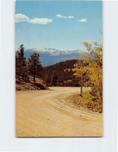 Postcard Mt. Evans as seen from Virginia Canyon Road, Colorful Colorado