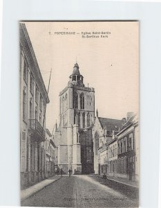 Postcard Eglise Saint Bertin Poperinghe Belgium