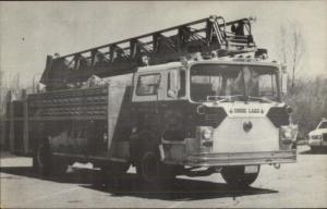 Budd Lake NJ Fire Engine 1980 Postcard