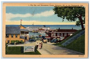 c1940s The Pier And Amusement Center Betterton Maryland MD Unposted Postcard