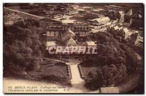 Dunes Postcard Old Berck Beach cottage of