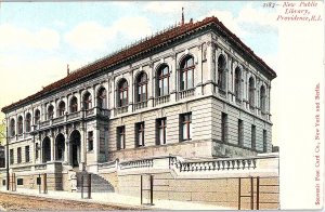 Postcard LIBRARY SCENE Providence Rhode Island RI AI5169