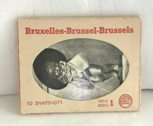 Vintage Bruxelles - Brussels 10 Photo Snapshots Postcard- Albert Series