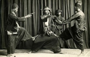 indonesia, SUMATRA, Native Batak Dancers (1910s) RPPC Postcard