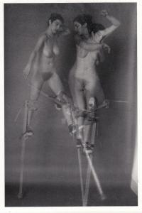 Women On Stilts Circus Type Risque Stunt Krzysztof Pruszkowski Photo Postcard