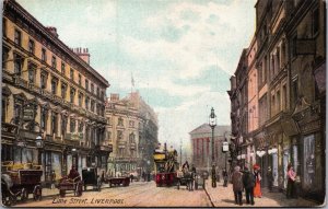 England Liverpool Lime Street Vintage Postcard C167