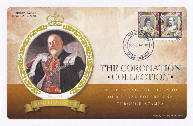 King Edward VII Cook Islands Royal Coronation First Day Cover