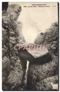 Old Postcard Emerald Coast Cape Frehel Rocks Study