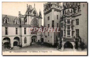 Old Postcard Pierrefonds Chateau La Chapelle