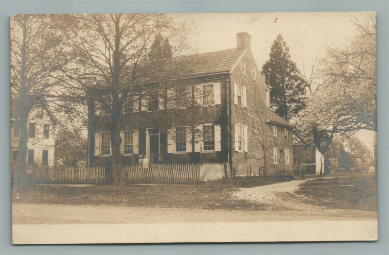 MONMOUTH CO. STREET VIEW ANTIQUE REAL PHOTO POSTCARD RPPC