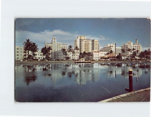 Postcard Scene Across Indian Creek, Miami Beach, Florida