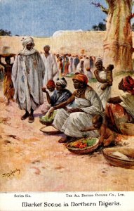 Nigeria Market Scene In Northern Nigeria