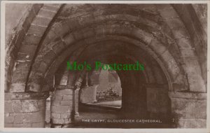 Gloucestershire Postcard - Gloucester Cathedral, The Crypt   RS33186