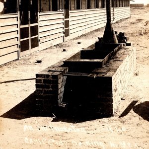 1917 RPPC WWI An Incinerator Camp Cody Deming New Mexico NM Real Photo Postcard