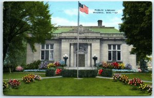 M-13857 Public Library Wausau Wisconsin